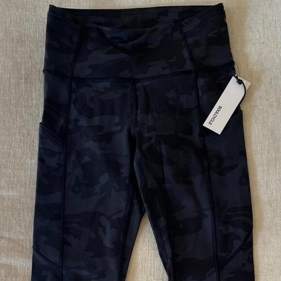NWT Lululemon Fast and Free Leggings 25 size 4 incognito camo multi grey - Picture 3 of 6